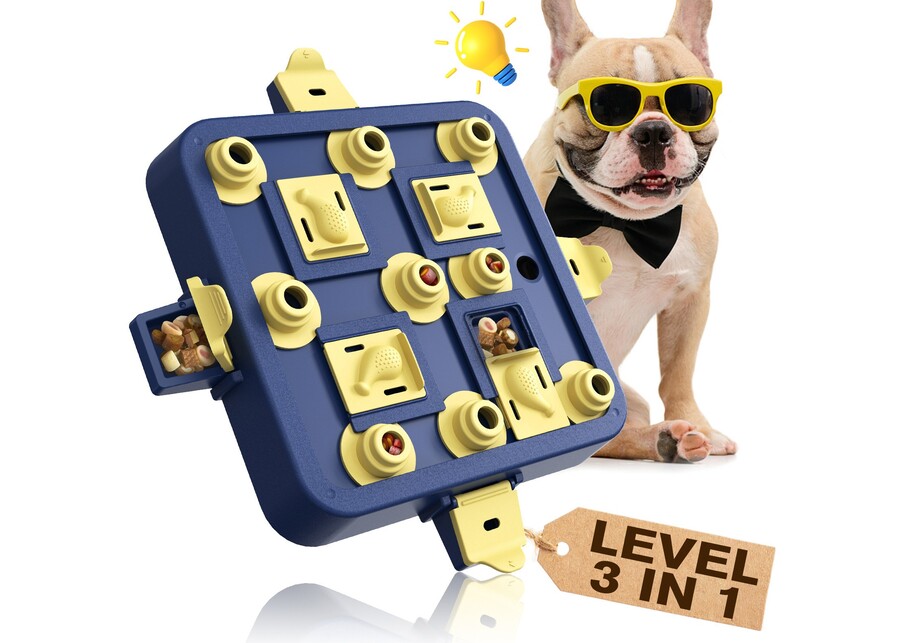 An exploded view of a durable dog toy showing its layers and construction.