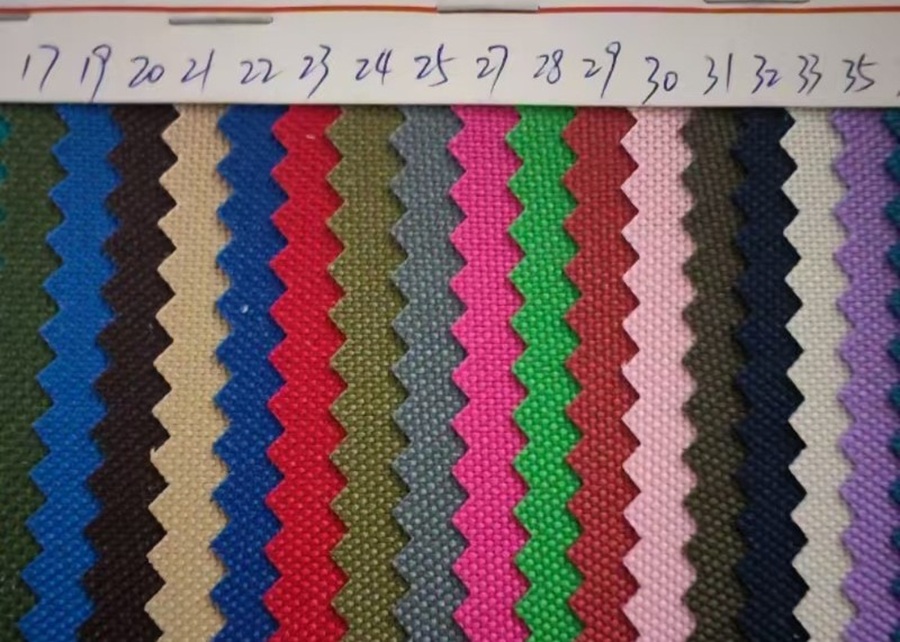 A swatch gallery of different pet-safe fabrics like Oxford, fleece, and crystal velvet.
