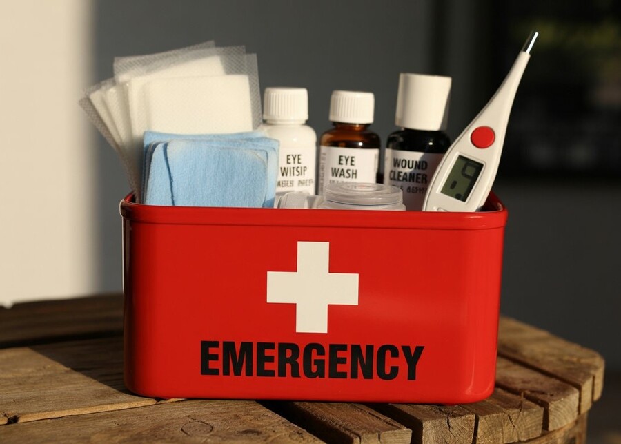 A first-aid kit for pets