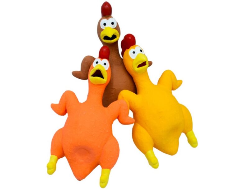 Colorful latex dog toys collection