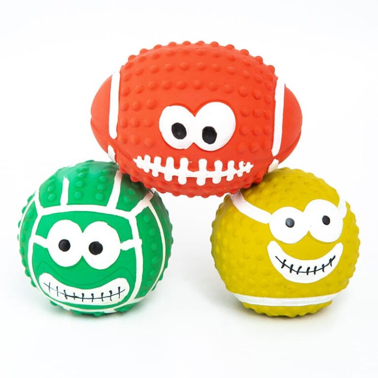 Geometric shaped latex toys
