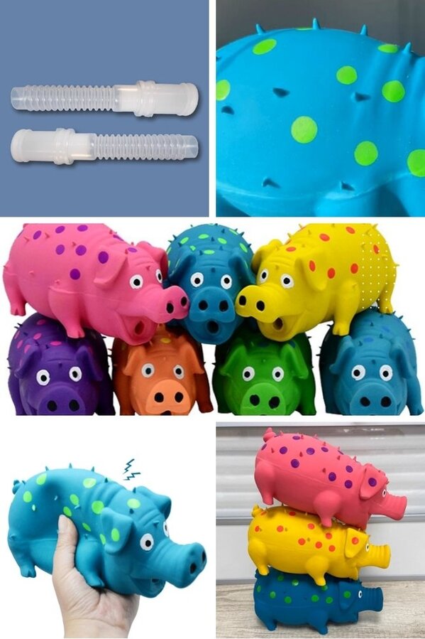 Detailed latex toy construction diagram