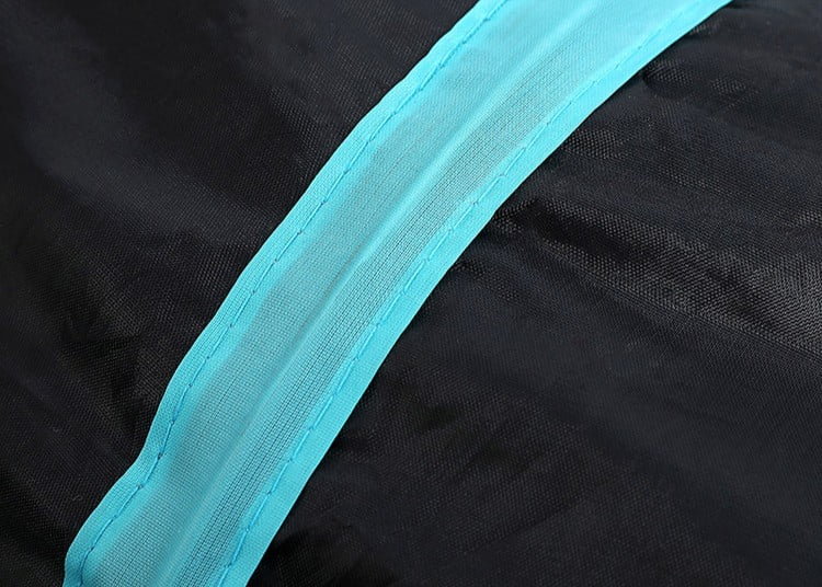 Close up texture of durable Oxford cloth used in outdoor cat tunnels