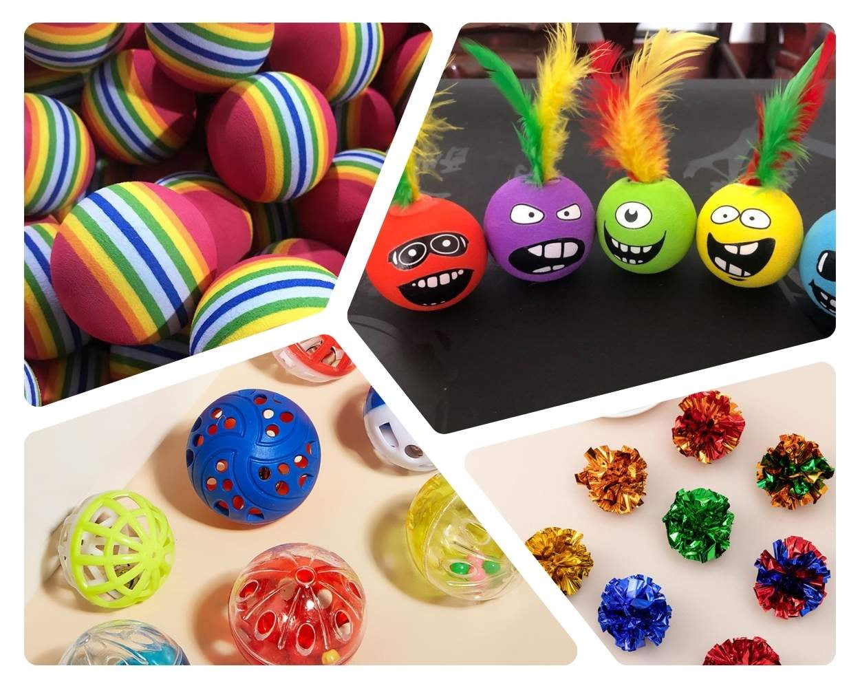 Durable EVA and plastic cat balls toys