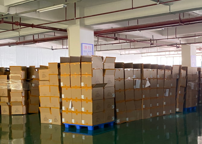 Loading dock and shipping preparation area