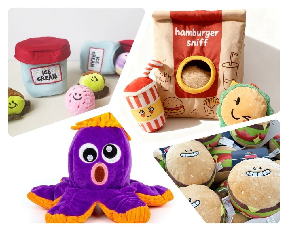 Plush Dog Toys Collection