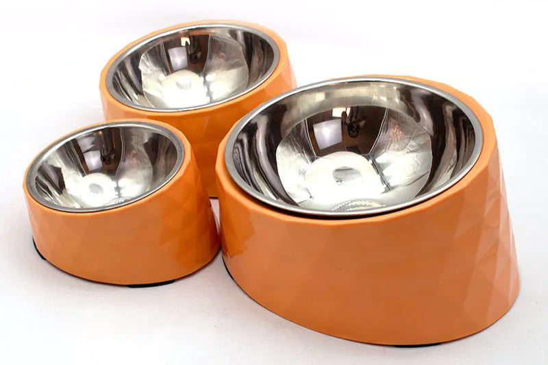 15 Degree Tilted Melamine Bowl for Flat-faced Breeds
