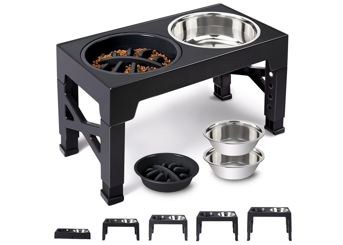 Adjustable Elevated Dog Bowls