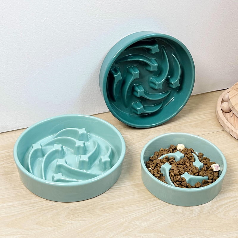 Ceramic Slow Feeder Bowls for Healthy Eating