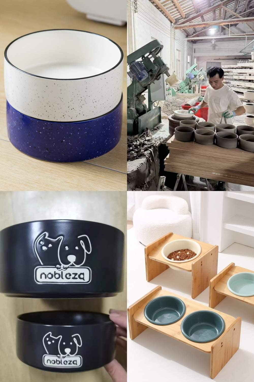 Custom Ceramic Pet Bowls Manufacturing Showcase