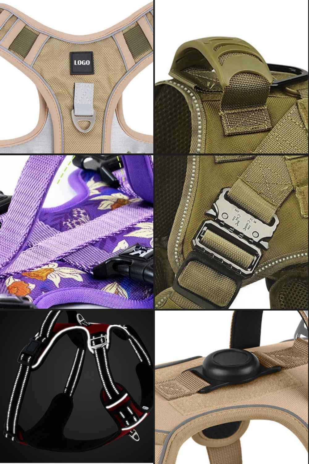 Customizable Dog Harness Options