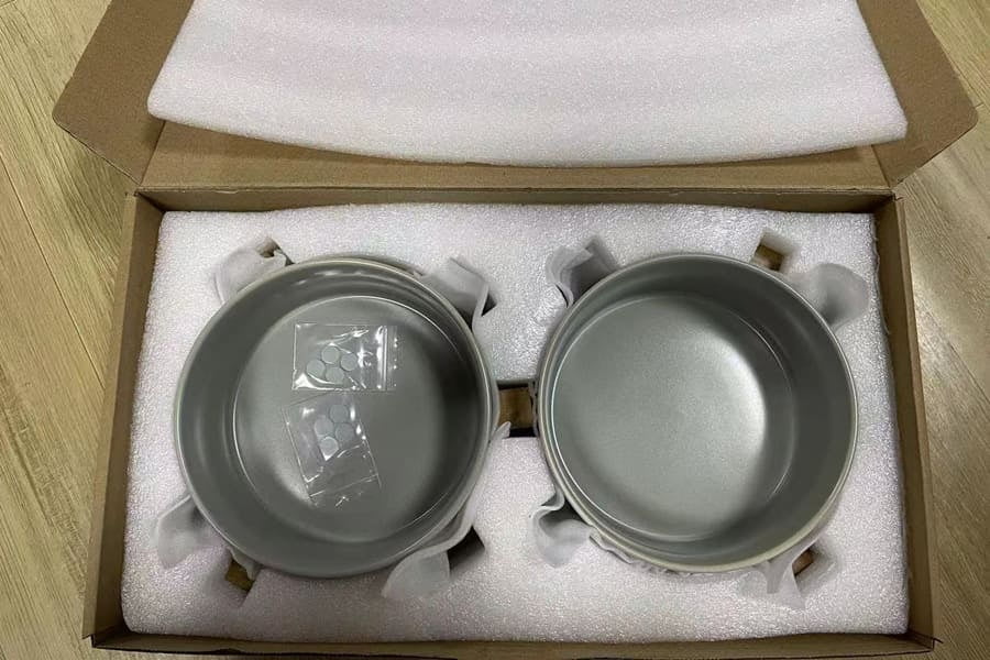 E-commerce grade protective packaging for ceramic pet bowls with EPE foam