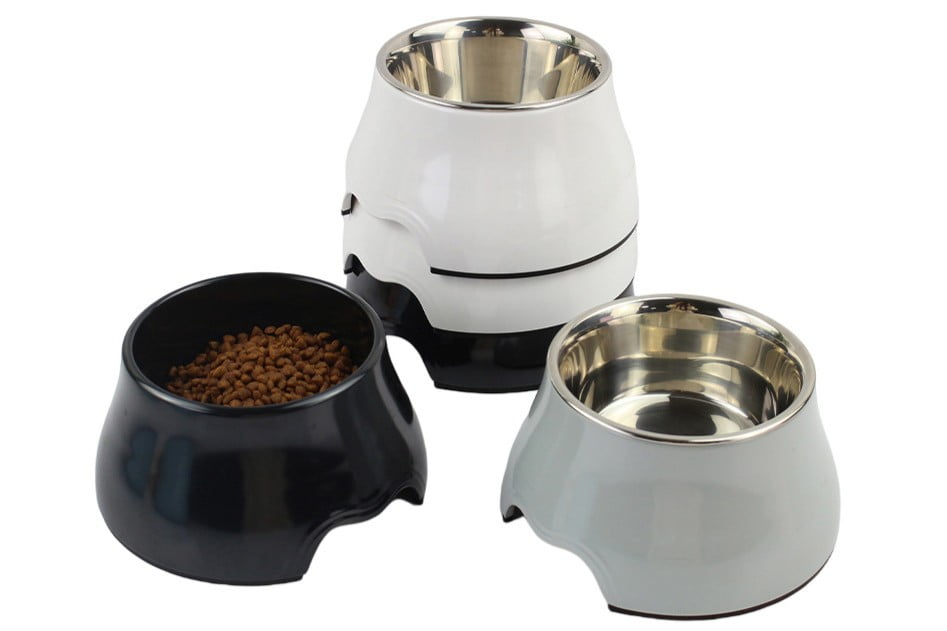 Ergonomic Elevated/Raised Melamine Pet Bowl