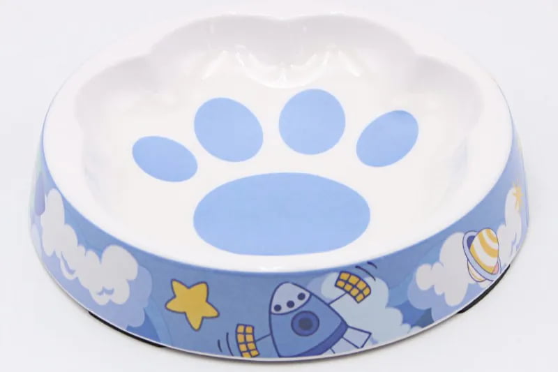 Large Flat Melamine Pet Feeding Tray