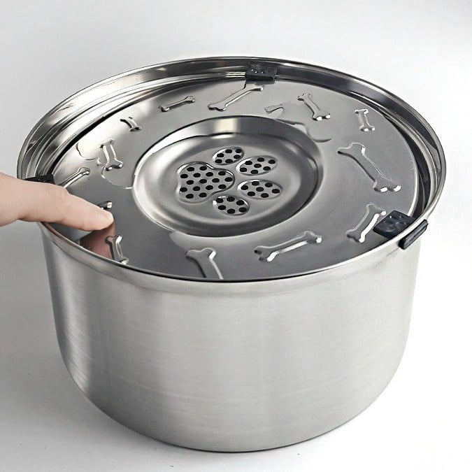 Splash-Free Floating Stainless Steel Pet Water Bowls