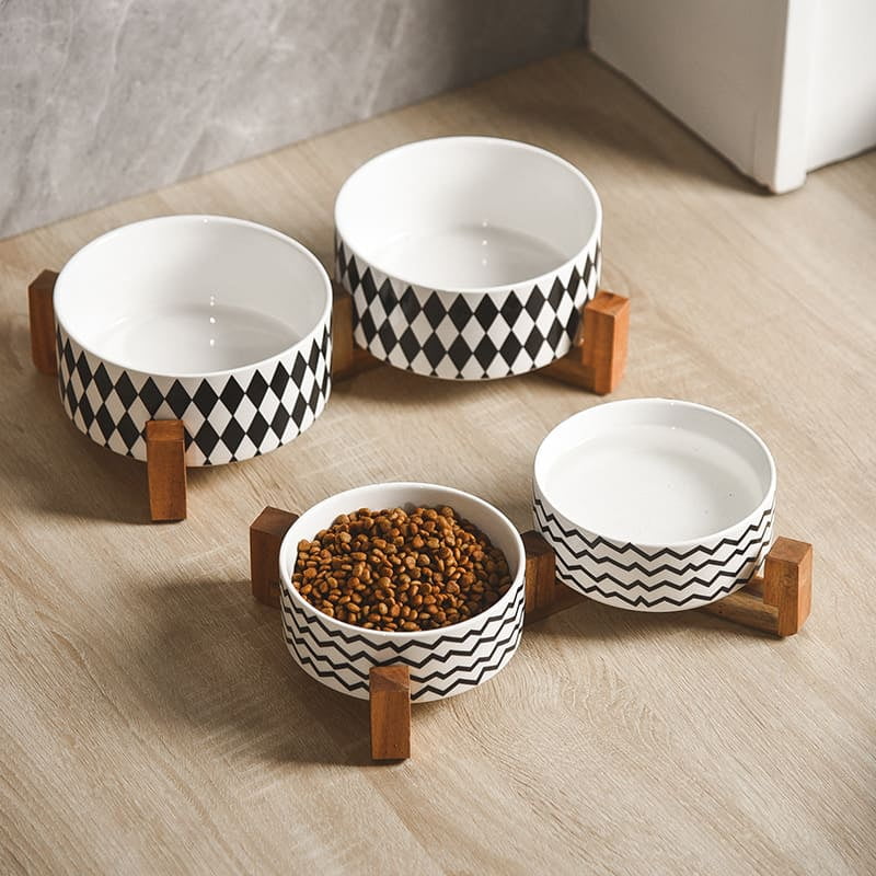 Wide Shallow Ceramic Bowls and Double Sets