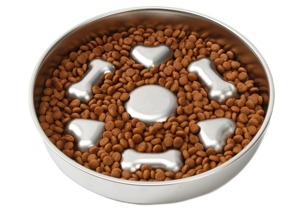 Slow feeder dog bowls