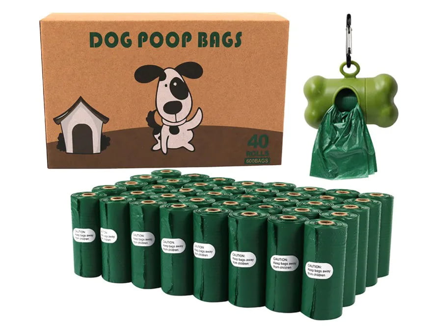 Custom printed color box packaging for dog poop bag rolls and dispenser kits