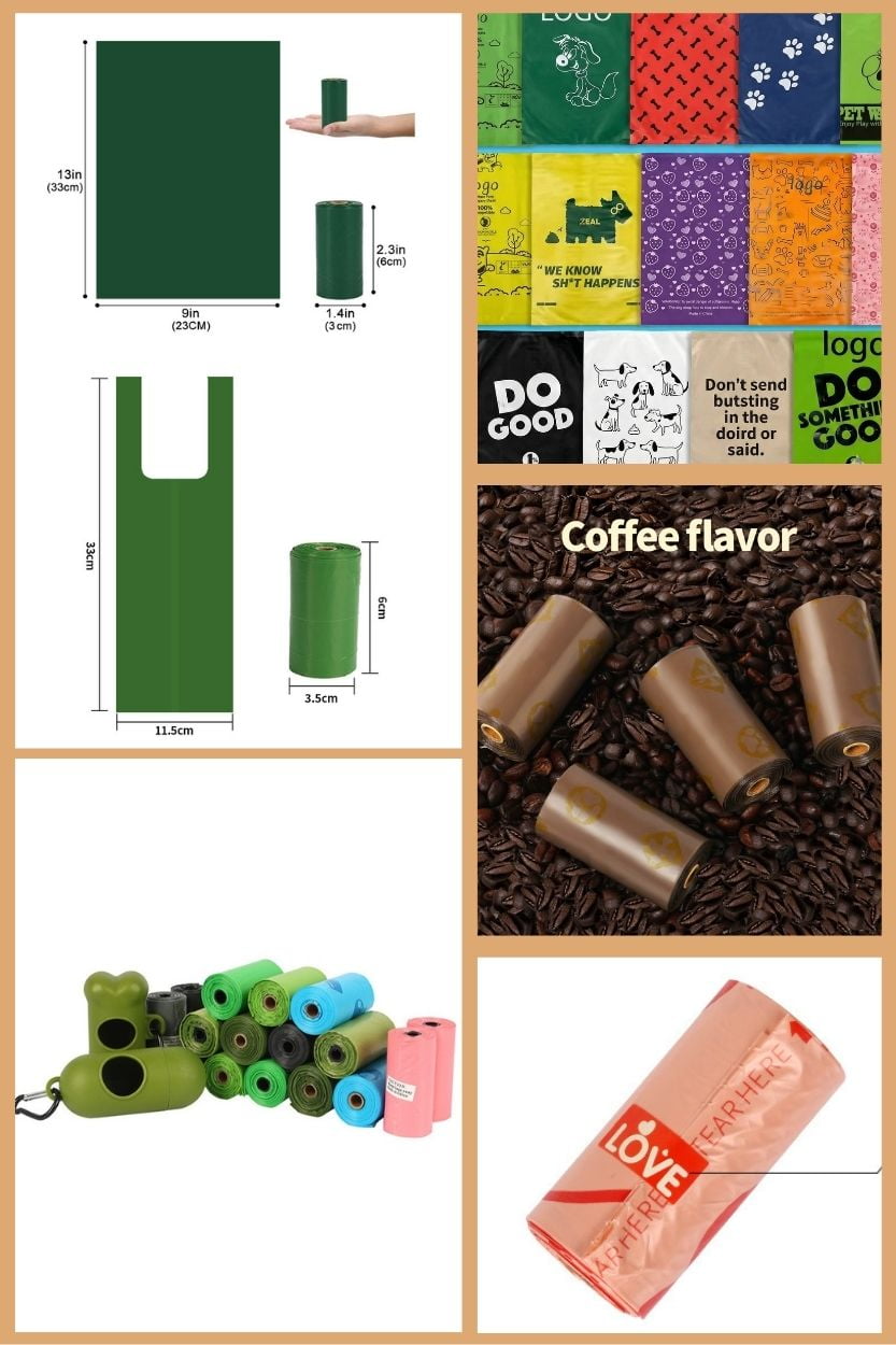 Dog Poop Bag Customization Options - Styles, Colors, Scent