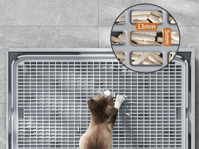 Hard Plastic Cat Litter Mat with Grille Design