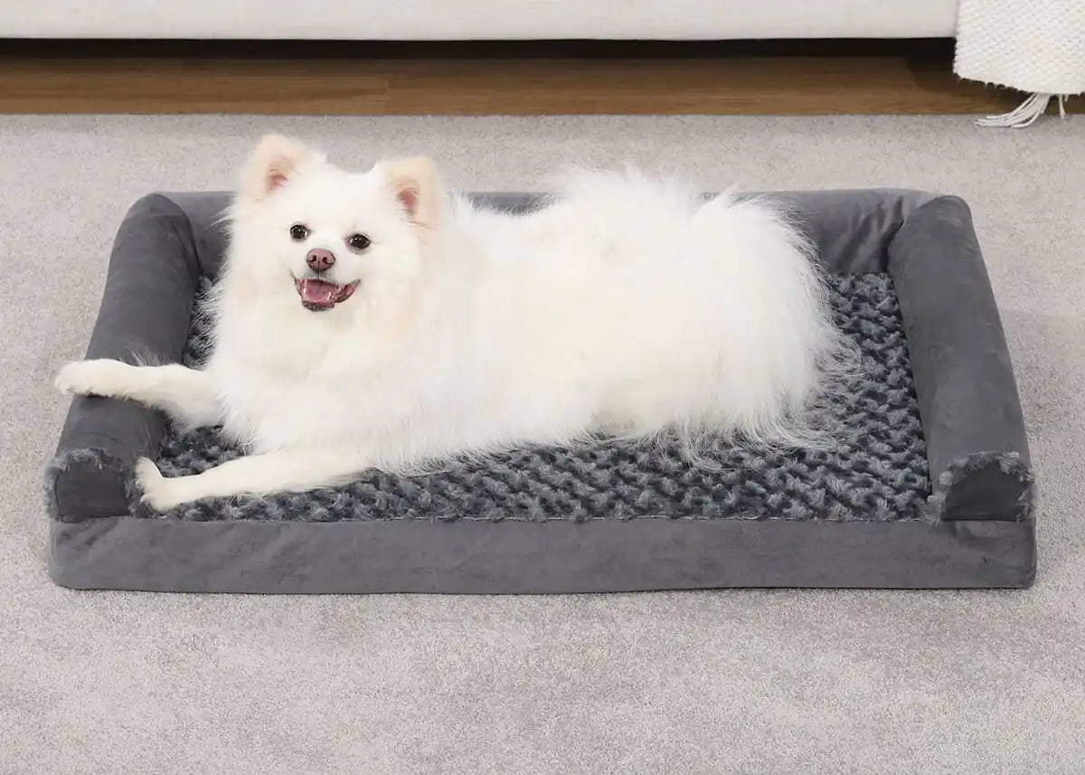 Orthopedic memory foam pet bed