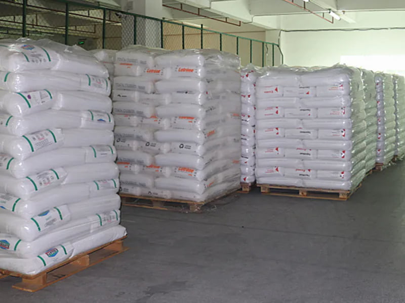 Precision raw material blending for dog poop bags