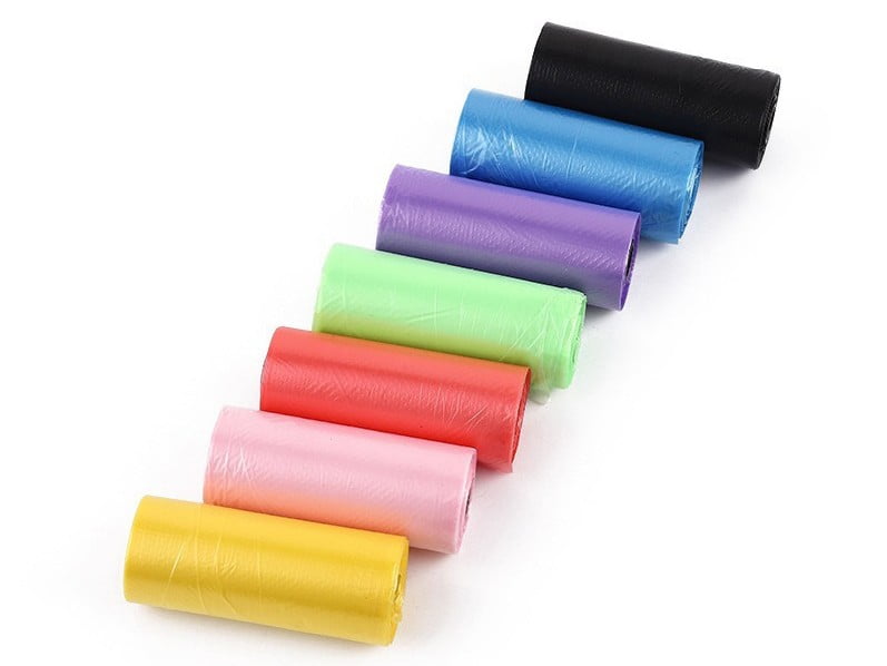 Standard plastic dog poop bags
