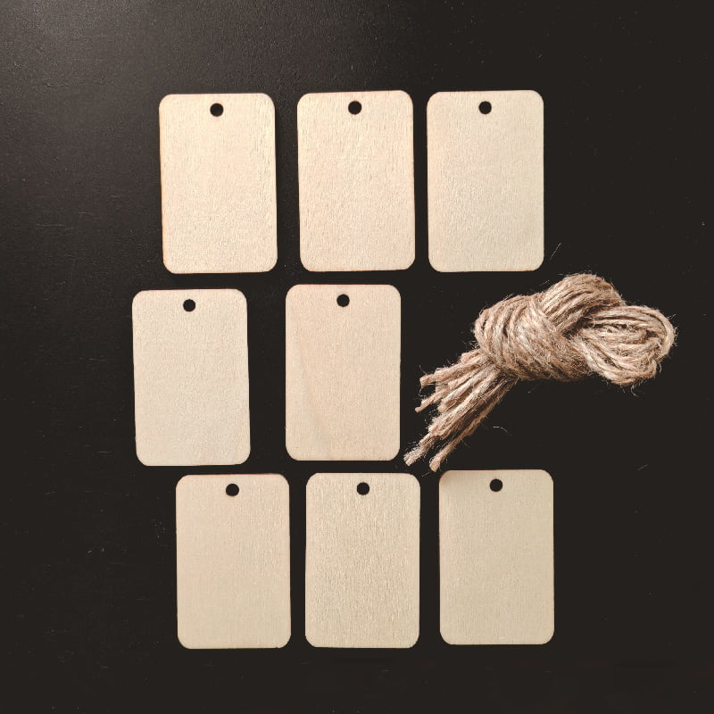 Wooden Tag on Wicker Pet Basket