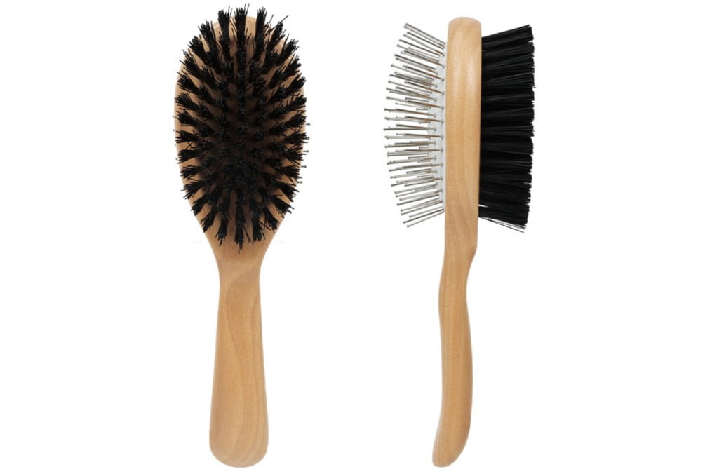 2-in-1 Dual Sided Bamboo Pet Pin Brush