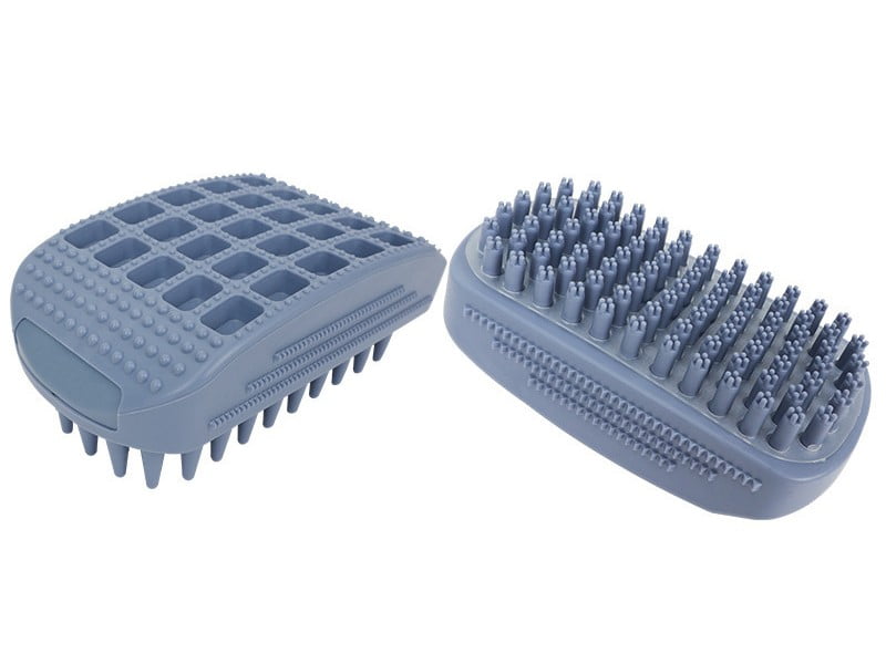 Collection of silicone pet bath brushes