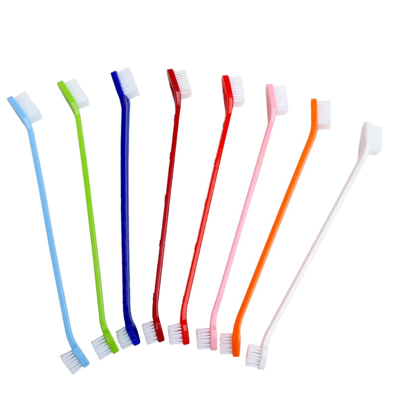 Dual-Head Long Handle Pet Toothbrush