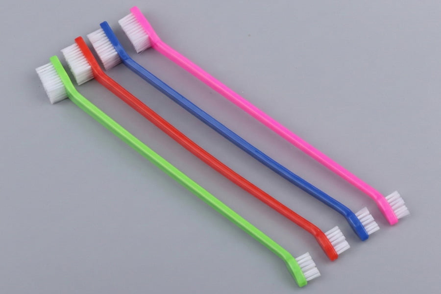 Dual-ended standard dog toothbrush for wholesale