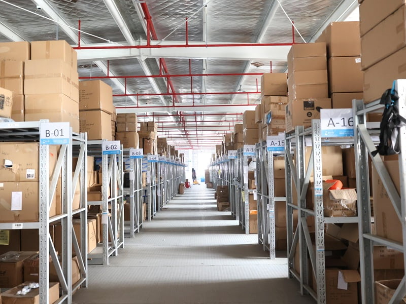 Ready stock warehouse with pet grooming supplies
