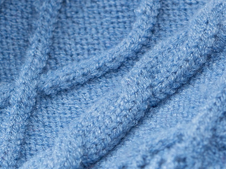 Classic 3D Cable Knit Dog Sweater