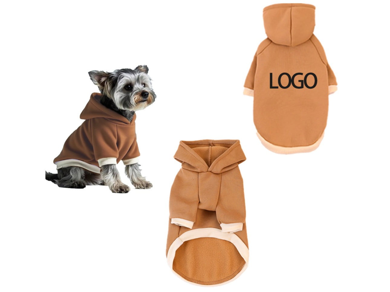 Custom branded dog hoodie