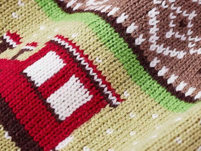 High-Resolution Computerized Jacquard Pet Sweater