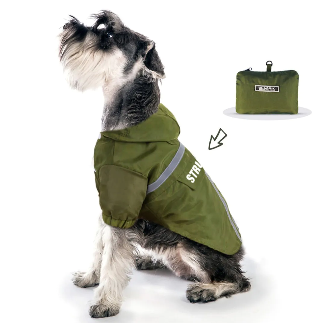 Packable and Portable Ultra-lightweight Pet Raincoat