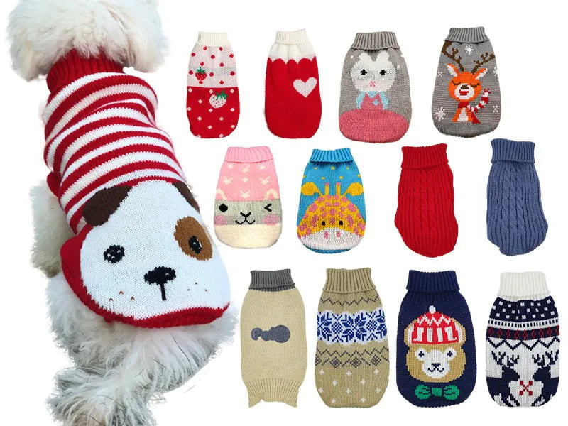 Ready to ship blank pet sweaters and private labeling service