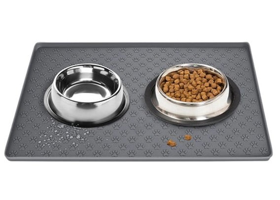 pet placemats for floor protection and feeding area setup