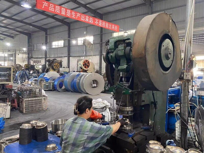 Stainless steel die casting operation for feeding product components