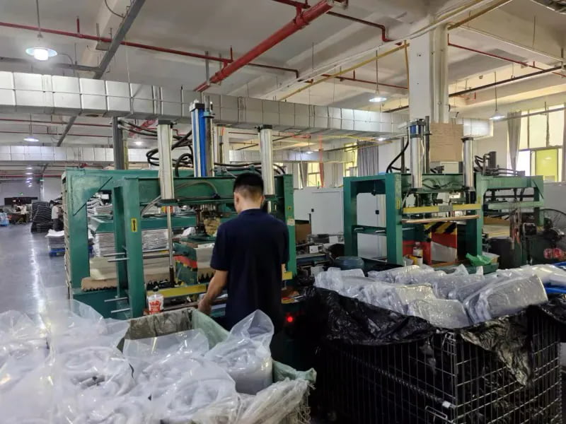 Pressing and packing equipment for pet bed production