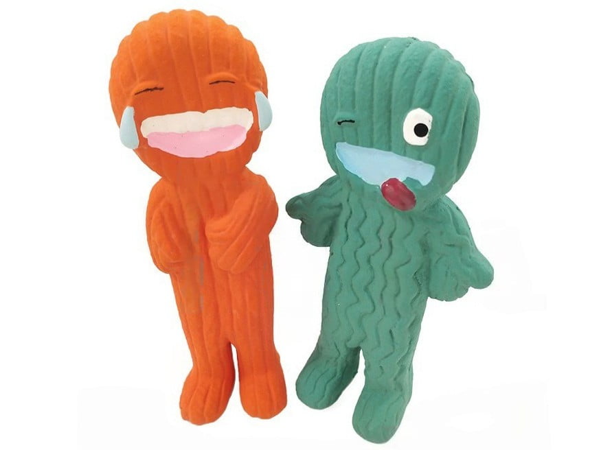 Cartoon-style latex dog toy