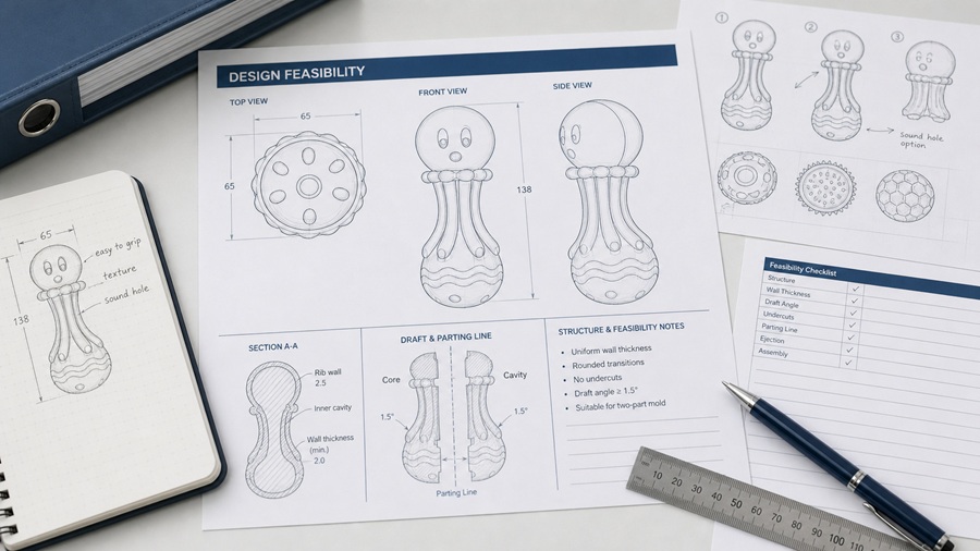 Design and feasibility discussion for custom dog toy mold