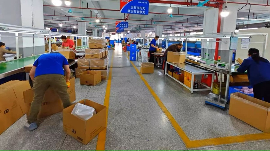 Inspection and shipment preparation for custom dog toy orders