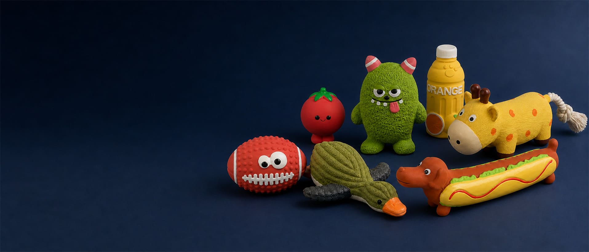 Wholesale latex dog toys for custom and wholesale sourcing