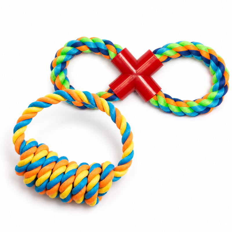 Chew and interactive rope dog toy formats